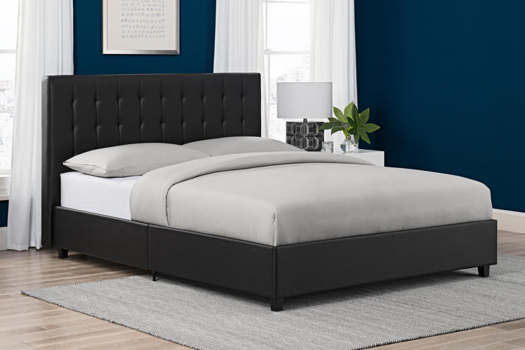 Littrell upholstered deals platform bed